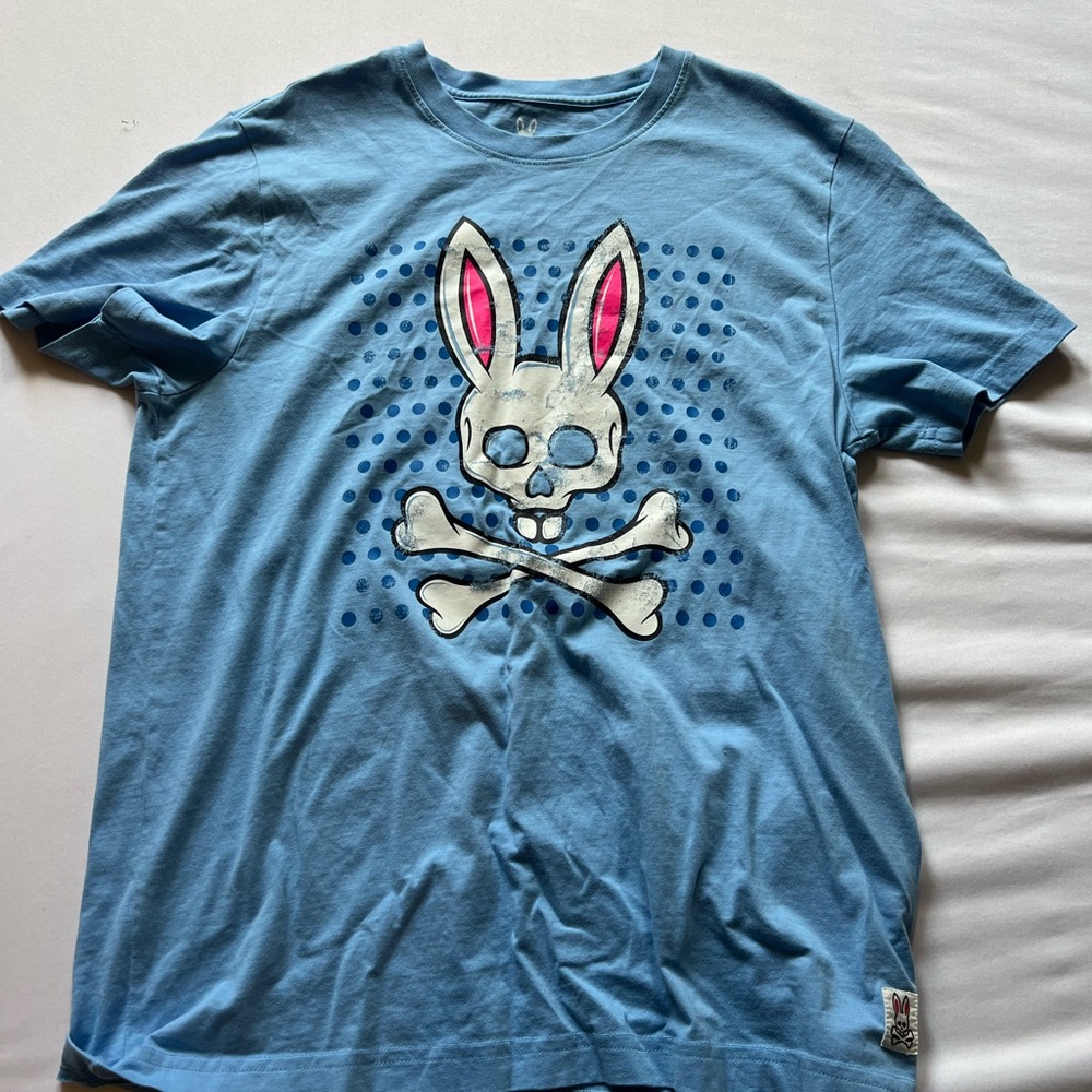 Psycho bunny light blue t-shirts size medium